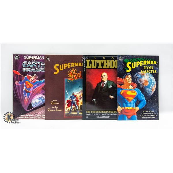 LOT 4 1990S SUPERMAN GRAPHIC NOVELS