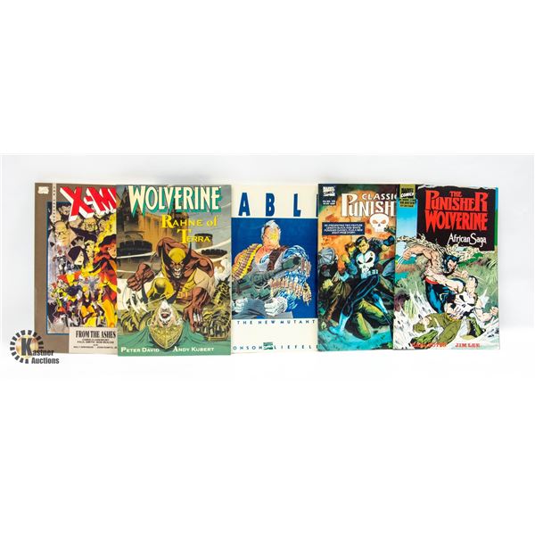 LOT OF 5 1990S XMEN ETC GRAPHIC NOVELS