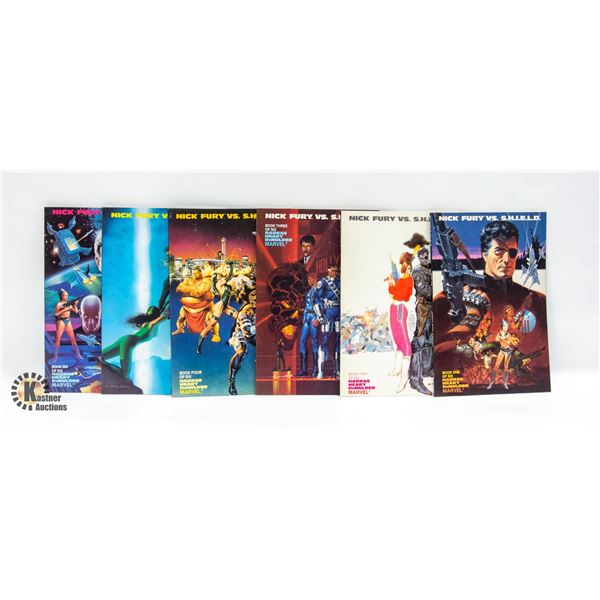 1988 NICK FURY VS SHIELD GRAPHIC NOVEL SET BOOKS