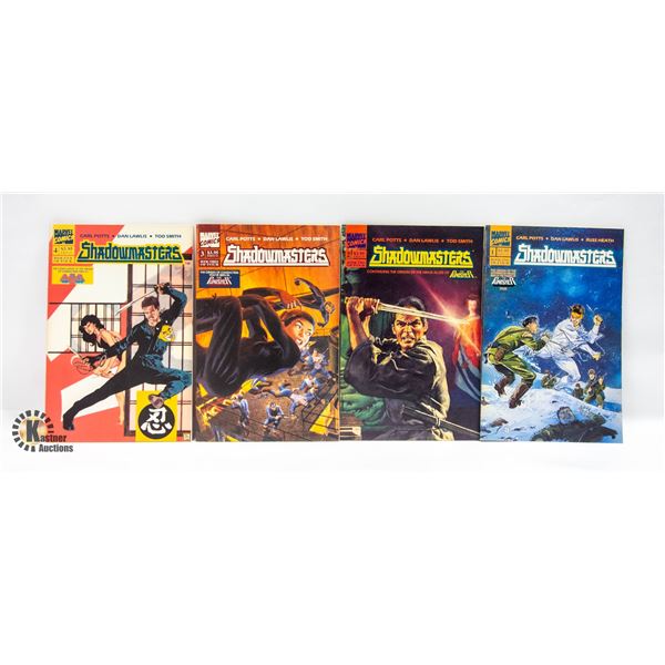 1989 MARVEL SHADOWMASTERS GRAOHIC NOVEL SET 1-4