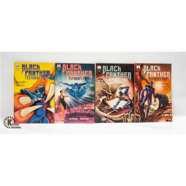 1991 BLACK PANTHER GRAPHIC NOVEL SET BOOKS 1-4