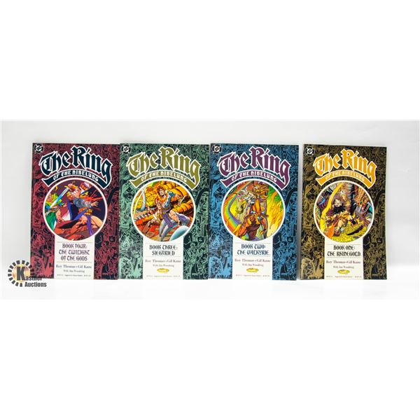 1989 THE RING OF NIBELUNG GRAPHIC NOVEL SET 1-4