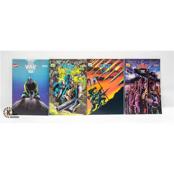 1989 MARVEL THE WAR BOOKS 1-4 SET