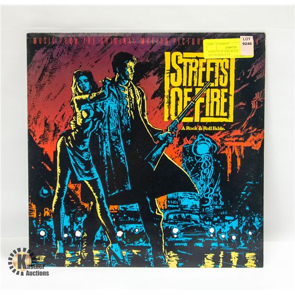 STREETS OF FIRE ROCK SOUNDTRACK LP