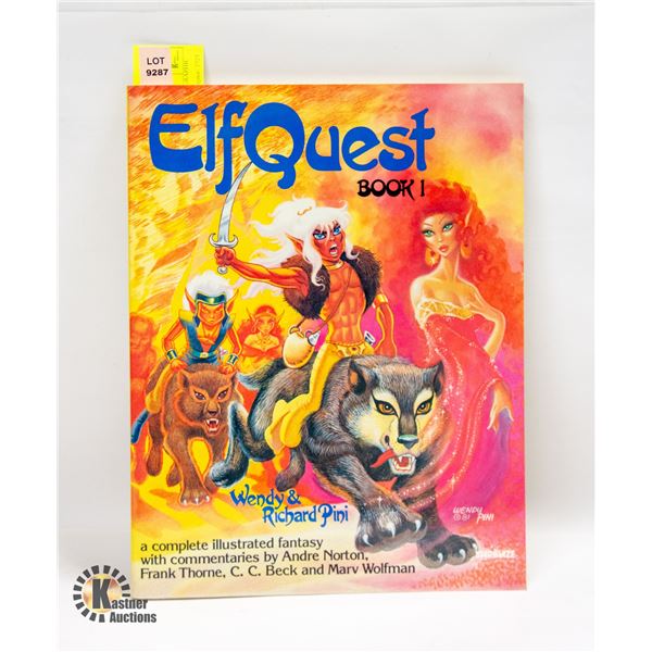 1981 ELFQUEST BOOK 1 GRAPHIC NOVEL KEY