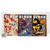 Image 1 : 1991 DC CLASH GRAPHIC NOVEL SET BOOKS 1-3