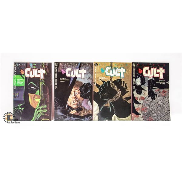 1988 BATMAN THE CULT SET BOOKS 1-4 GRAPHIC NOVELS