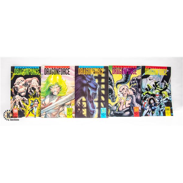 1989 DRAGONFORCE GRAPHIC NOVEL BOOKS 1-5 SET