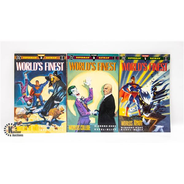 1990 WORLDS FINEST GRAPHIC NOVEL BOOKS 1-3