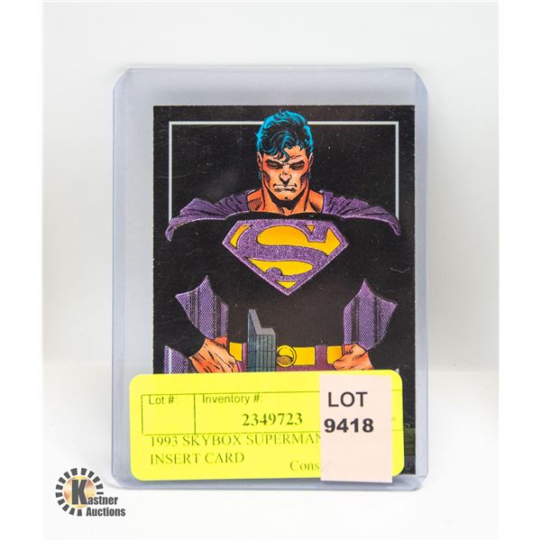 1993 SKYBOX SUPERMAN CHROME INSERT CARD