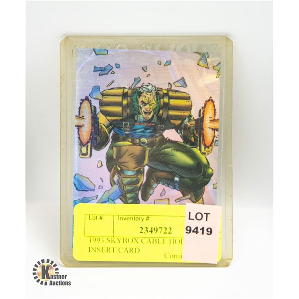 1993 SKYBOX CABLE HOLOGRAM INSERT CARD