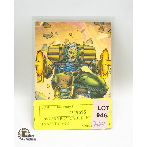 1993 SKYBOX CABLE HOLOGRAM INSERT CARD