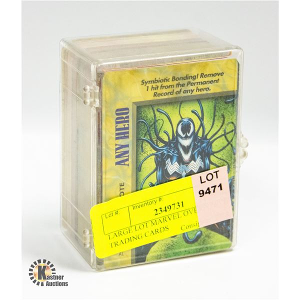 LARGE LOT MARVEL OVERPOWER TRADING CARDS