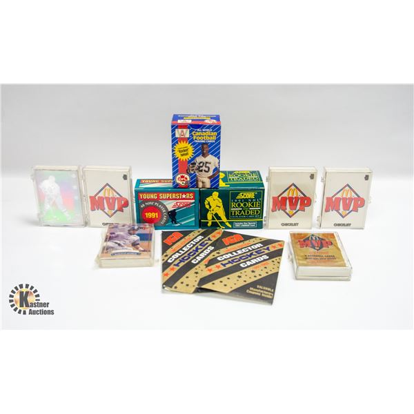 COLLECTION OF 1990S SPORTS CARDS ETC