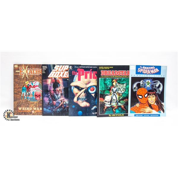 LOT OF 5 ASSTD VINTAGE GRAPHIC NOVEL COMICS