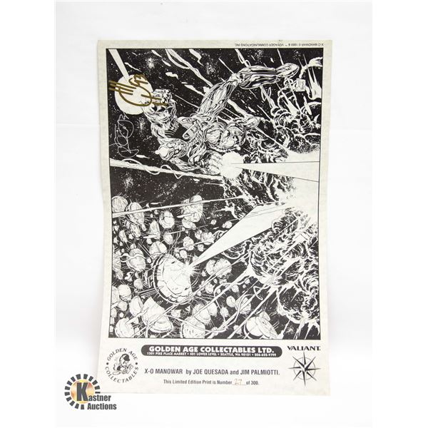 MANOWAR SIGNED ART JOE QUESADA JIM PALMIOTTI
