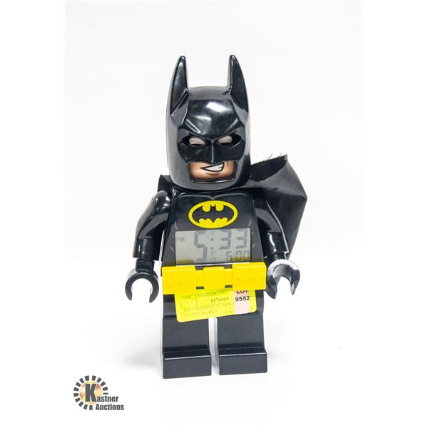 LEGO BATMAN ALARM CLOCK TESTED WORKS