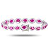 Image 2 : 14.90 ctw BURMESE Ruby and 3.91 ctw Diamond Platinum Bracelet (GIA CERTIFIED)