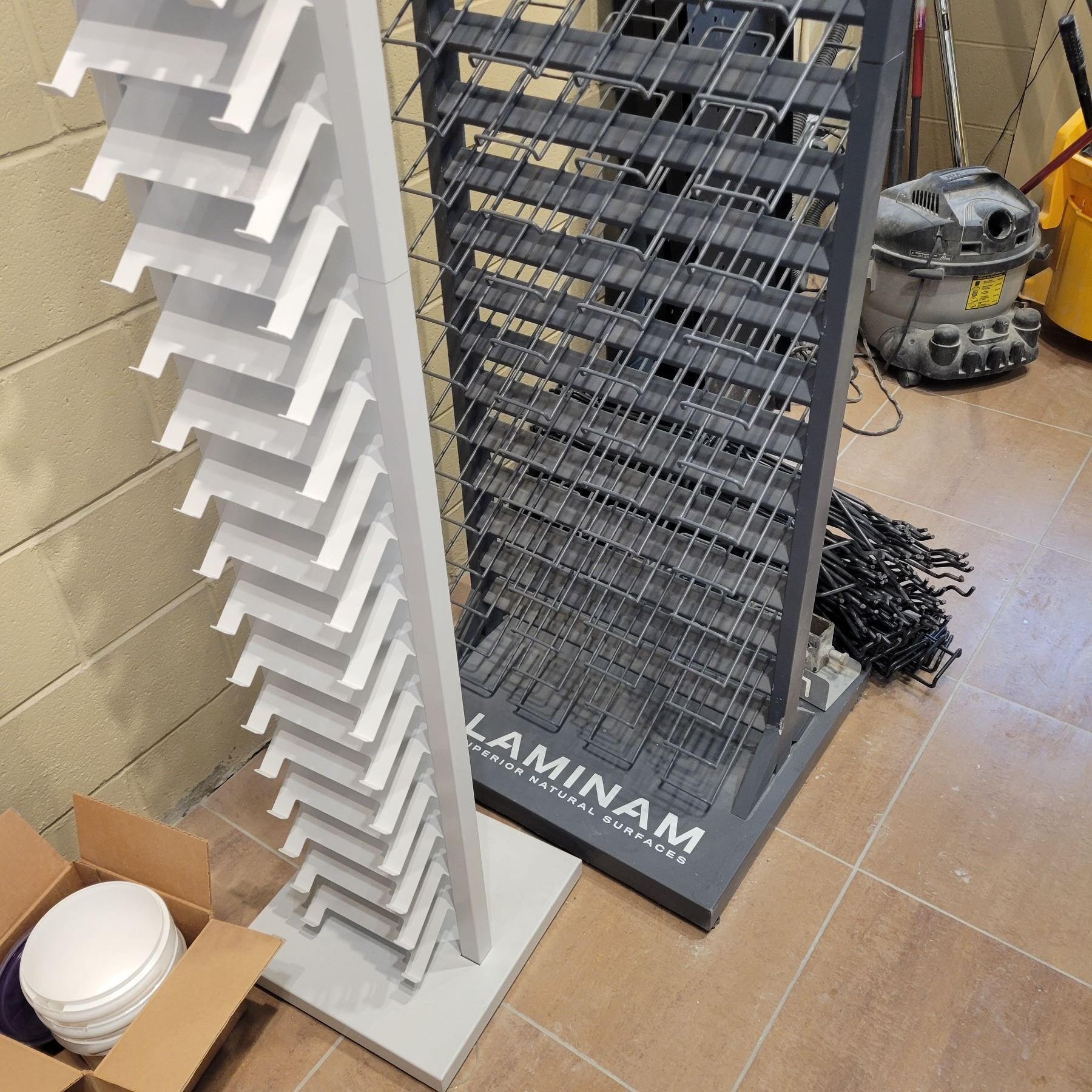 3- Sample display racks