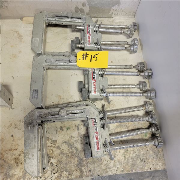 (Selling so much each x6) 6- Mitre Forma stone mitre clamps