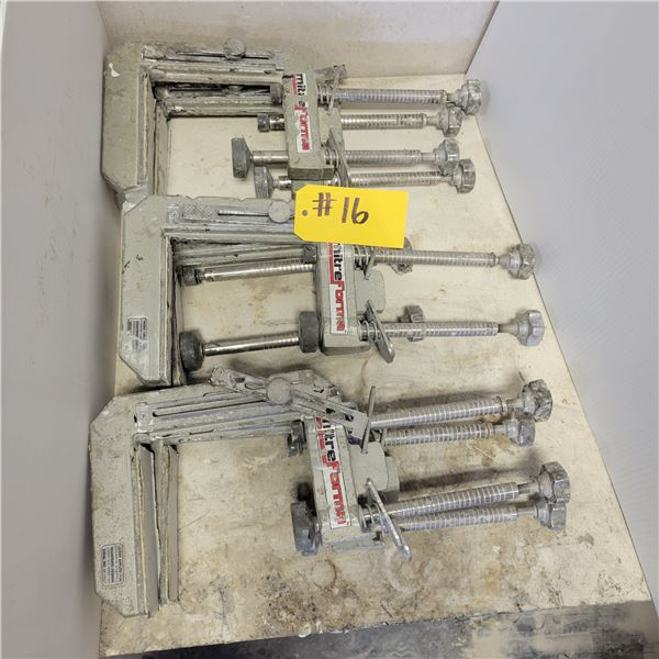 (So much each x 6) 6- Mitre Forma stone mitre clamps