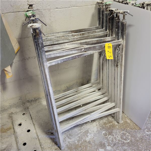 (So much each x 5) 5- approx. 41 in H adjustable metal scissor stands