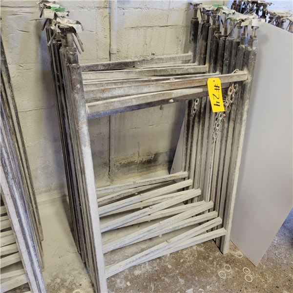 (So much each x 5) 5- approx. 41 in H adjustable metal scissor stands