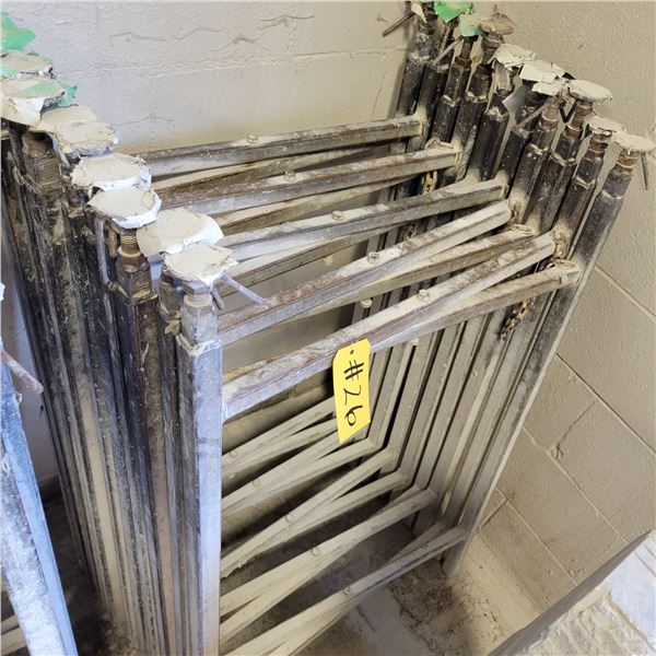 (So much each x 5) 5- approx. 41 in H adjustable metal scissor stands