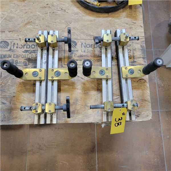 (Selling so much each x 2) 2- Omni cubed stone carry clamps, missing one fly nut