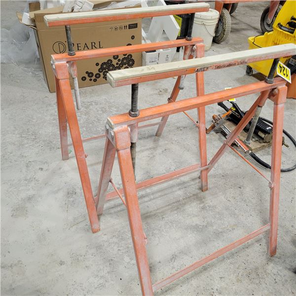 2- Adjustable orange stands
