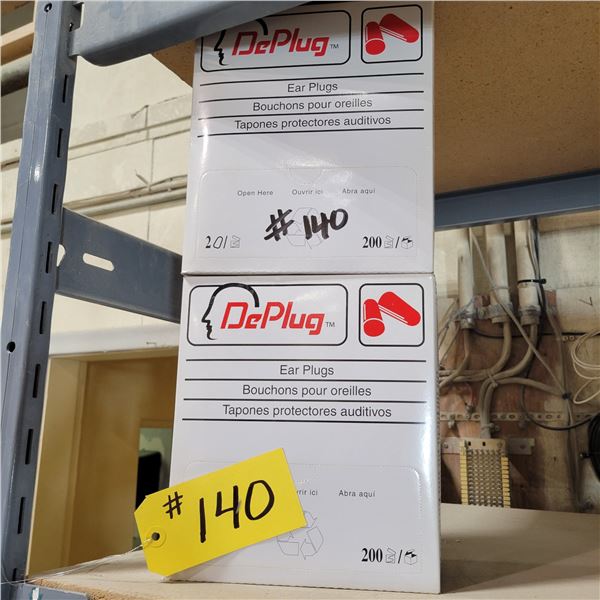 2- Boxes of ear plugs