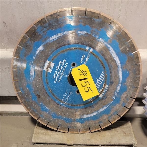 18 in Marble cutting blade. Fits the Breton Saw (Lot #1)