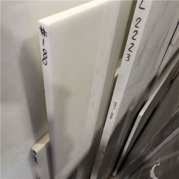 4- Partial slabs, Bianco Neve marble