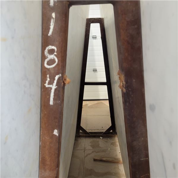 Metal A-frame, Stand cannot leave until March 15th