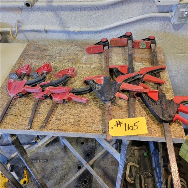 3- Large & 3- small powerfist quick clamps