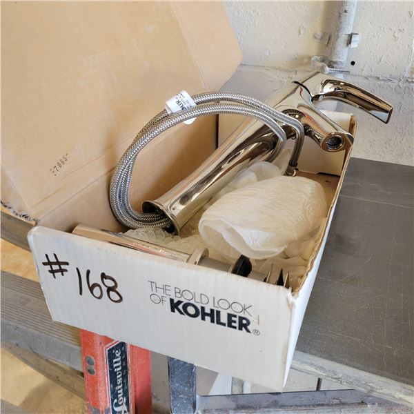 Kohlers vibrant bar faucet, polished nickel