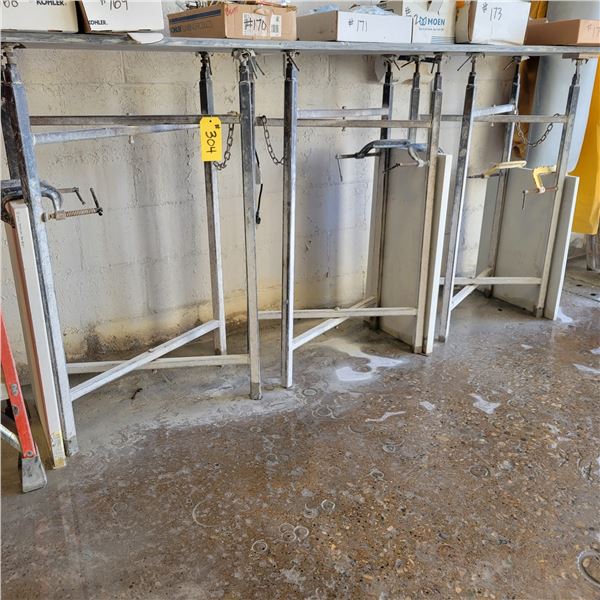 3- Adjustable stands c/w 6- C-clamps