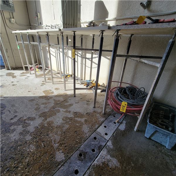 5- Adjustable stands c/w tops