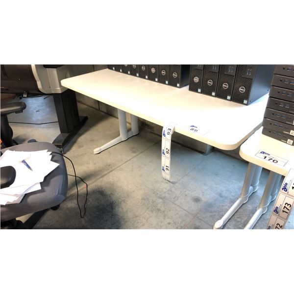 WHITE 54" X 30" COMPUTER TABLE