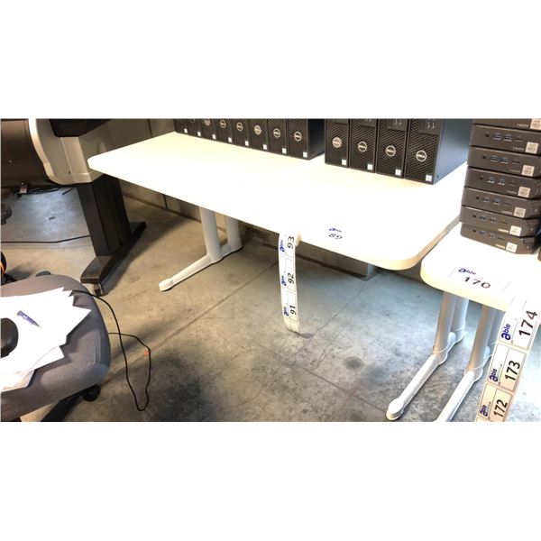 WHITE 54" X 30" COMPUTER TABLE