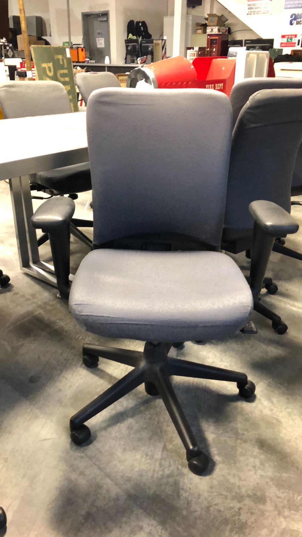 HAWORTH GREY ADJUSTABLE TASK CHAIR - Able Auctions