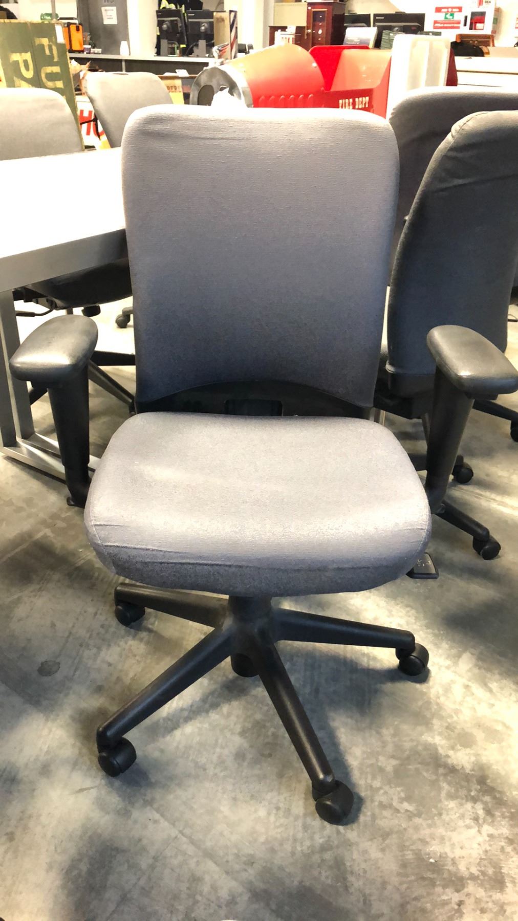 HAWORTH GREY ADJUSTABLE TASK CHAIR - Able Auctions