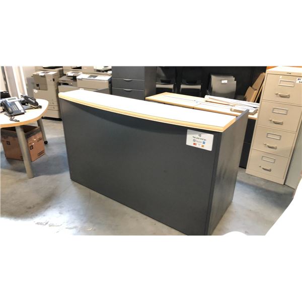 MAPLE/GREY 72" X 36" RECEPTION DESK
