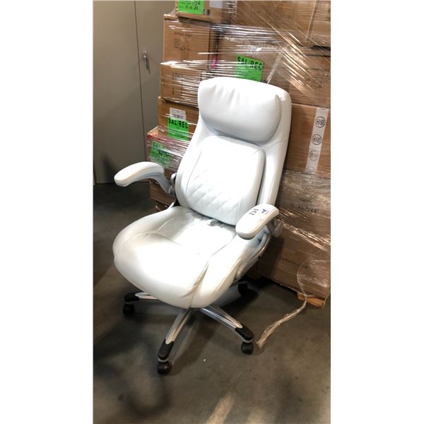 WHITE HI-BACK EXECUTIVE CHAIR