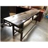Image 2 : VINTAGE 82"X20"33"H SOLID RUSTIC HALL TABLE