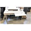 Image 2 : WHITE 60" X 30" COMPUTER TABLE