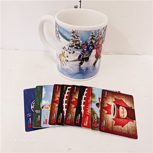 #3 Skating Pond Tim Hortons Mug & Collectible Gift Cards