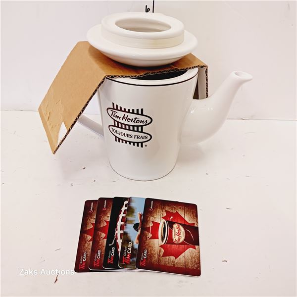 Tim Hortons Teapot for 1 & Collectible Gift Cards