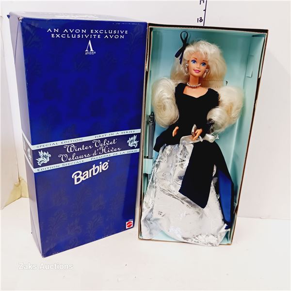 Collector Boxed Doll - Winter Velvet - Barbie Special Edition - Avon Exclusive