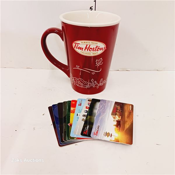# 010 Limited Edition Tim Hortons Mug & Collectible Gift Cards